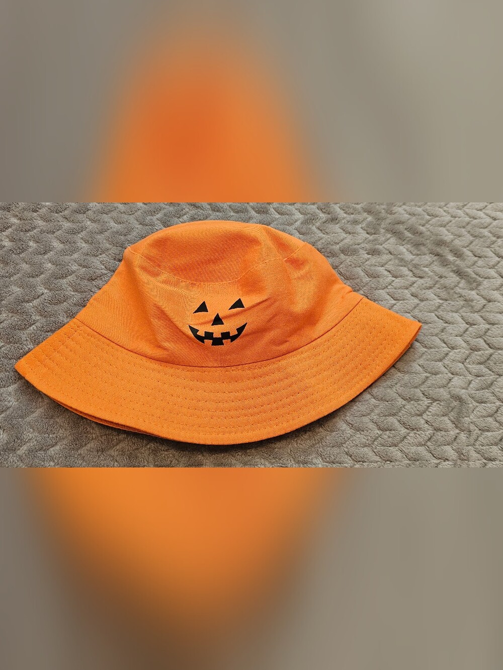 Halloween Pumpkin Bucket Hat Orange
